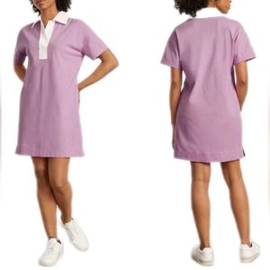 Everlane Women's Short Sleeve Organic Cotton Polo Dress Mauve Size S